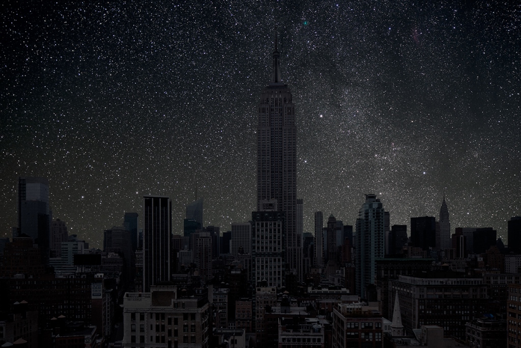  Города освещенные только звёздами