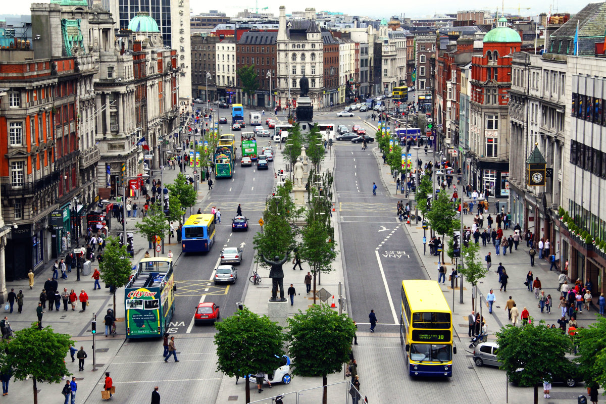 10. О'Коннелл – стрит является главной улицей Дублина. Именно на ней проходили все протесты, демонстрации и торжества.