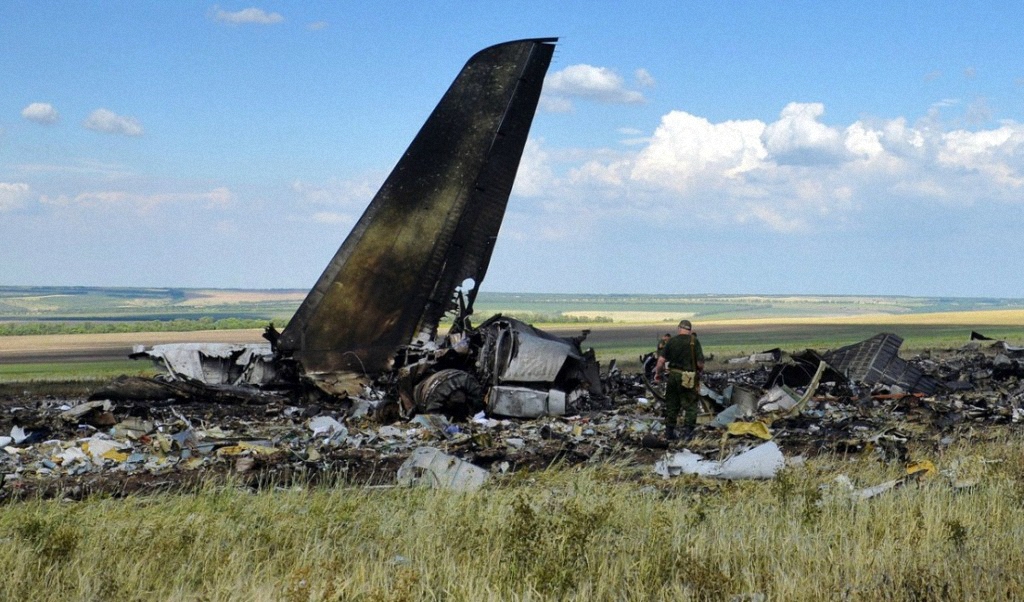 Украинский самолёт ИЛ-76 сбитый сепаратистами-5