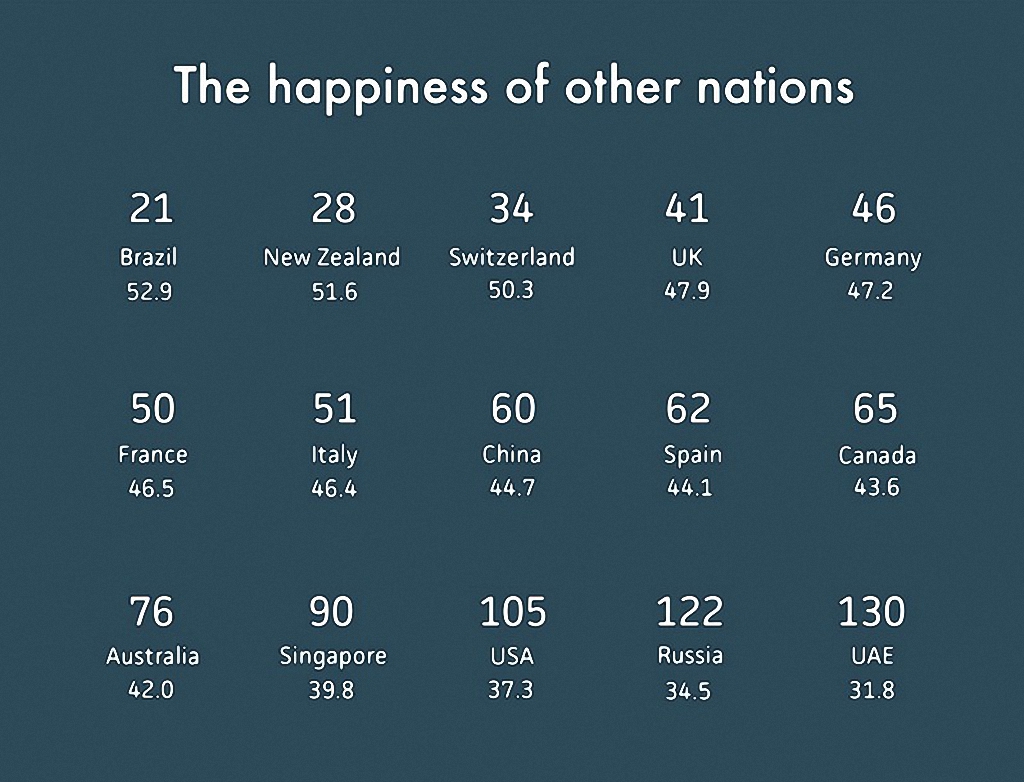 Мировая карта счастья 2014-10