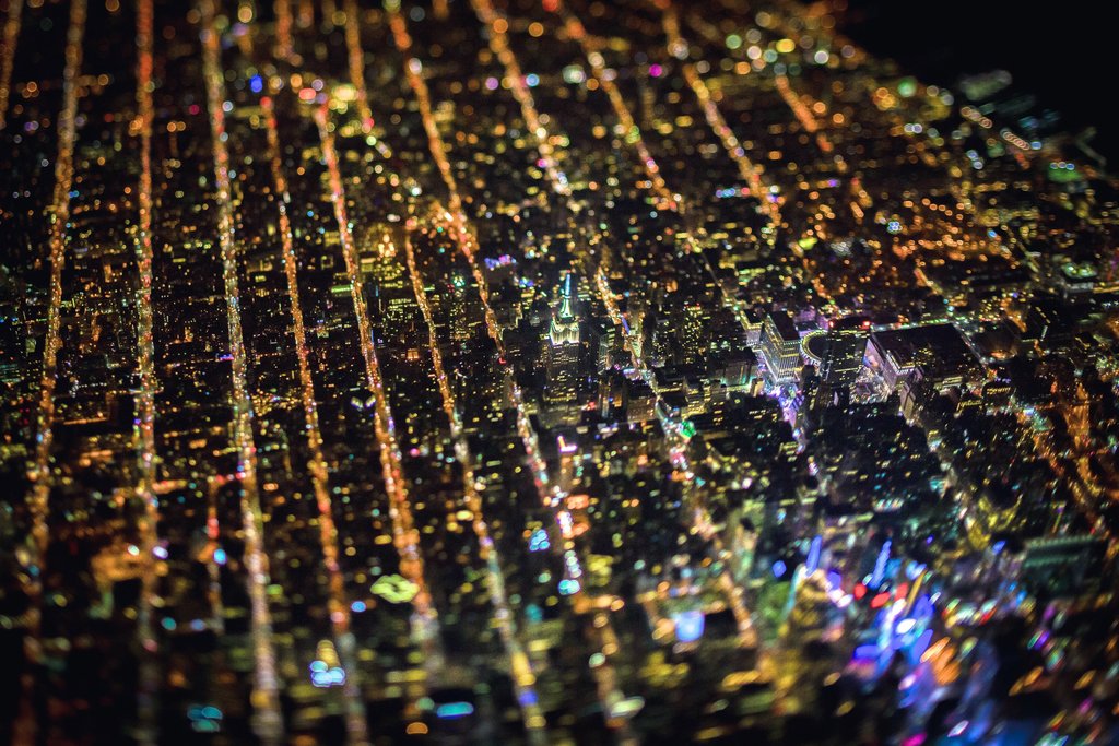 Ночной Нью-Йорк с 2-километровой высоты-8