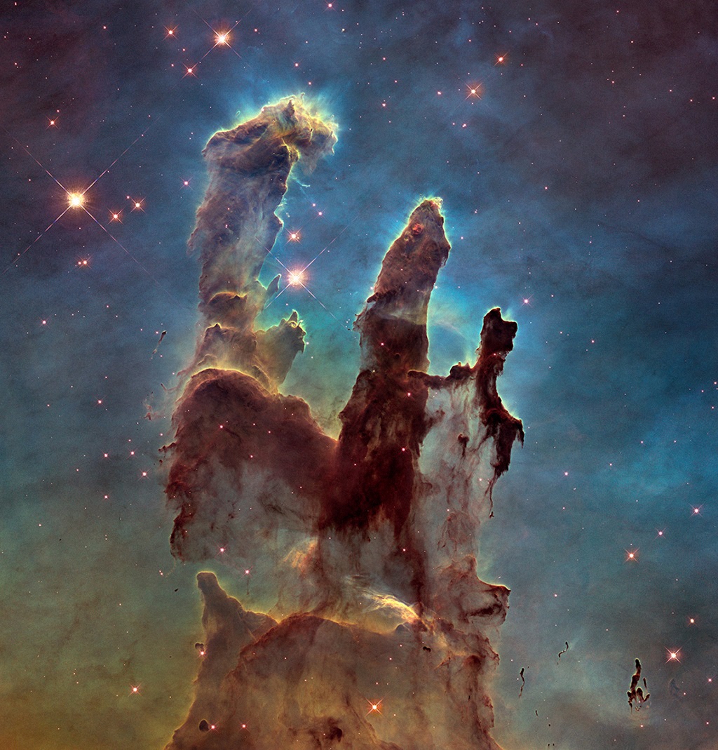 Новая фотография Столпов Творения, сделанная телескопом Хаббл-1