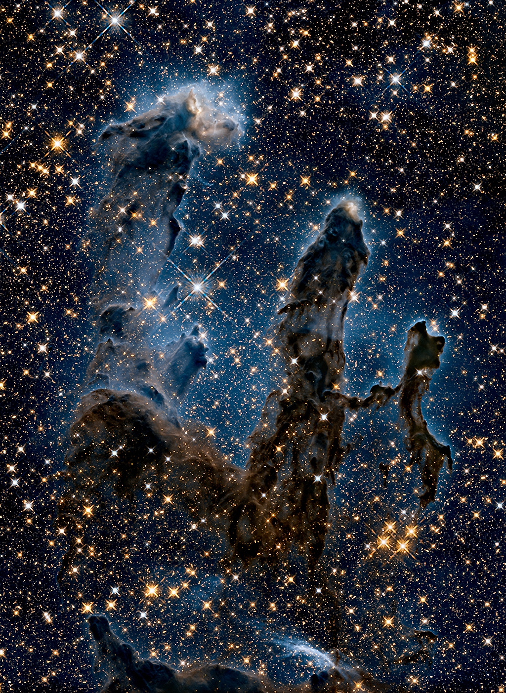 Новая фотография Столпов Творения, сделанная телескопом Хаббл-6