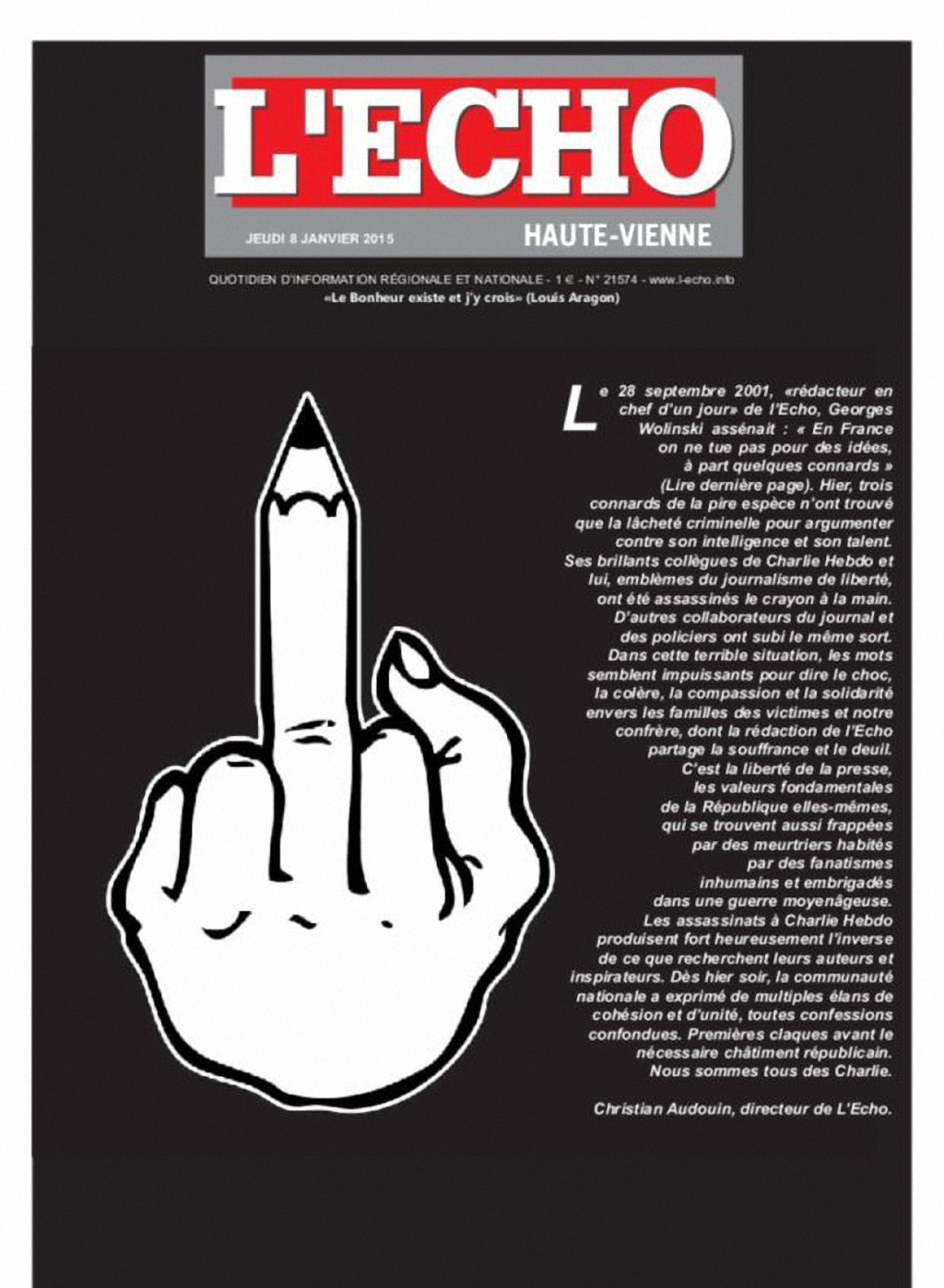 СМИ солидарны с Charlie Hebdo-10