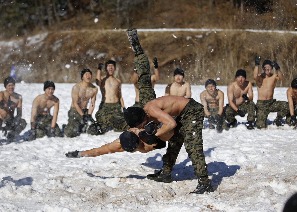 Зимние учения южнокорейского спецназа-8