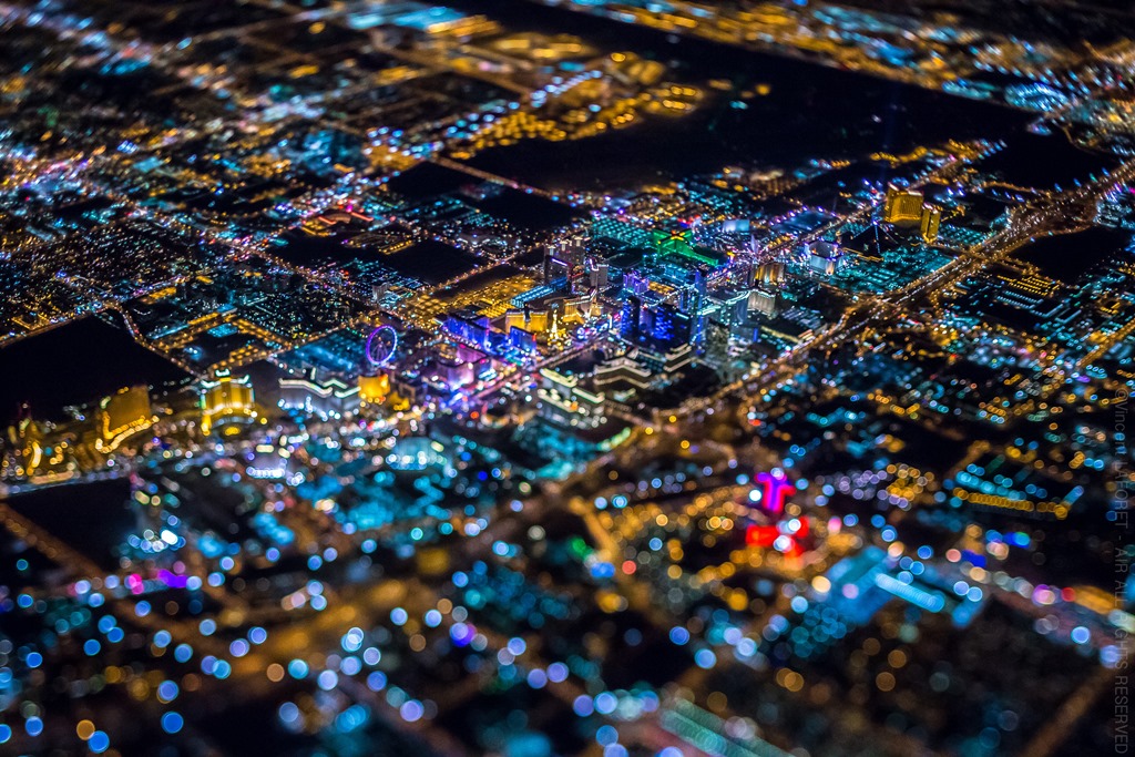 Ночной Лас-Вегас с высоты-2