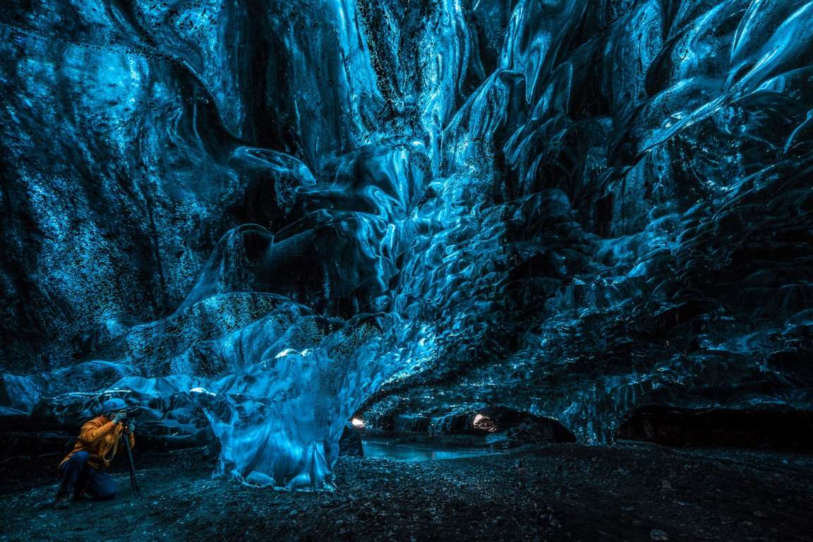 Потусторонняя пещера в леднике Ватнаёкуль-13