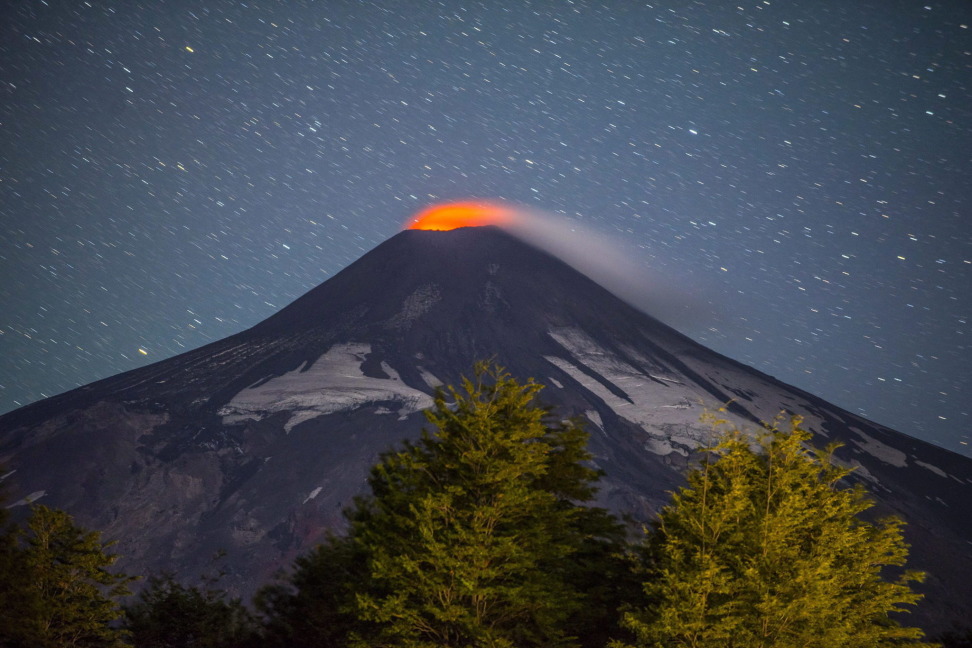 извержение вулкана Вильяррика-3