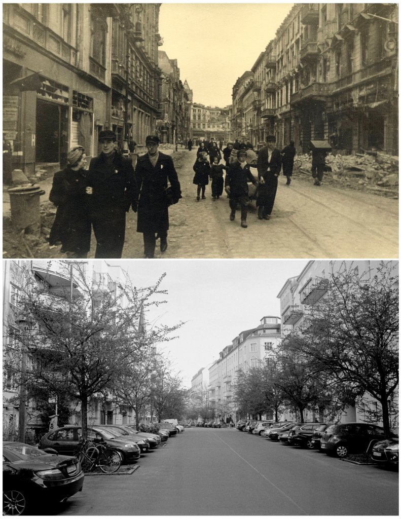 Берлин в 1945-ом и сейчас 10