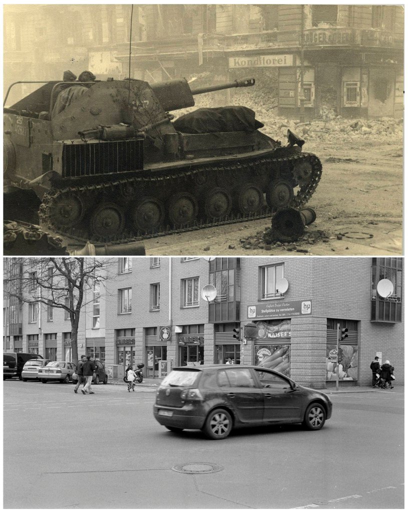 Берлин в 1945-ом и сейчас 11