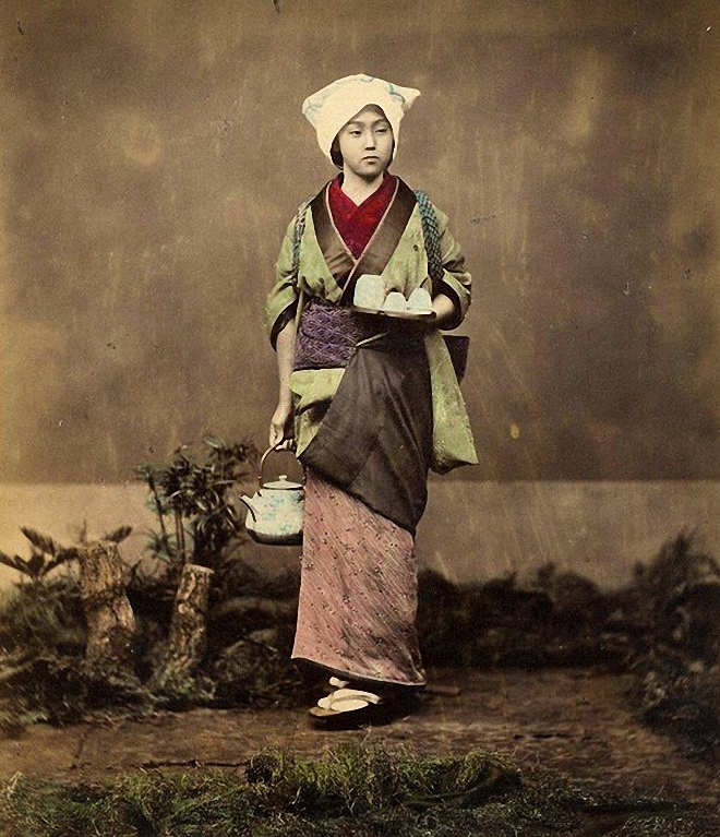 Очень редкие цветные фотографии Японии конца XIX века