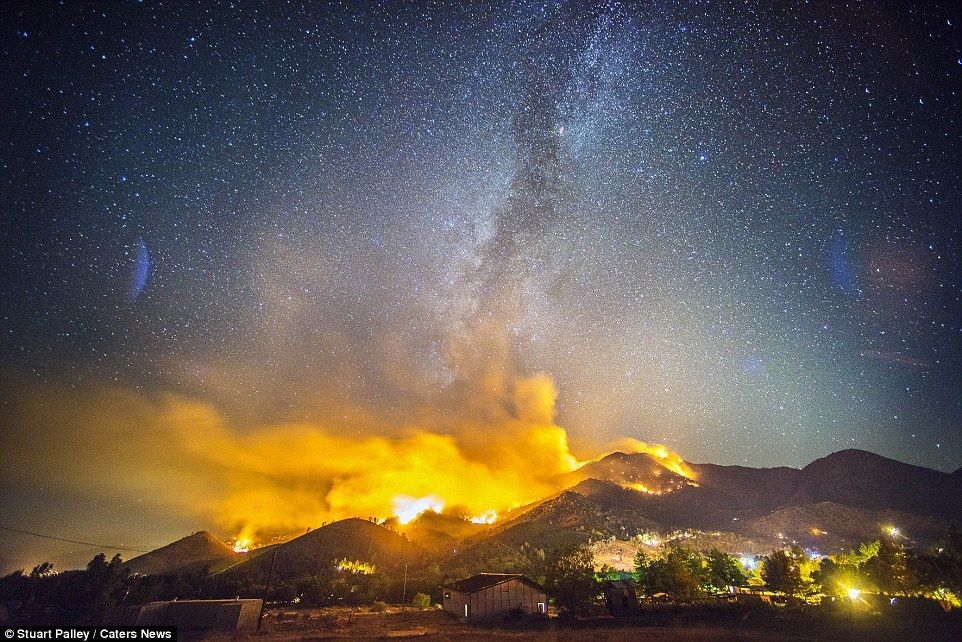 фотографии калифорнийских пожаров 1