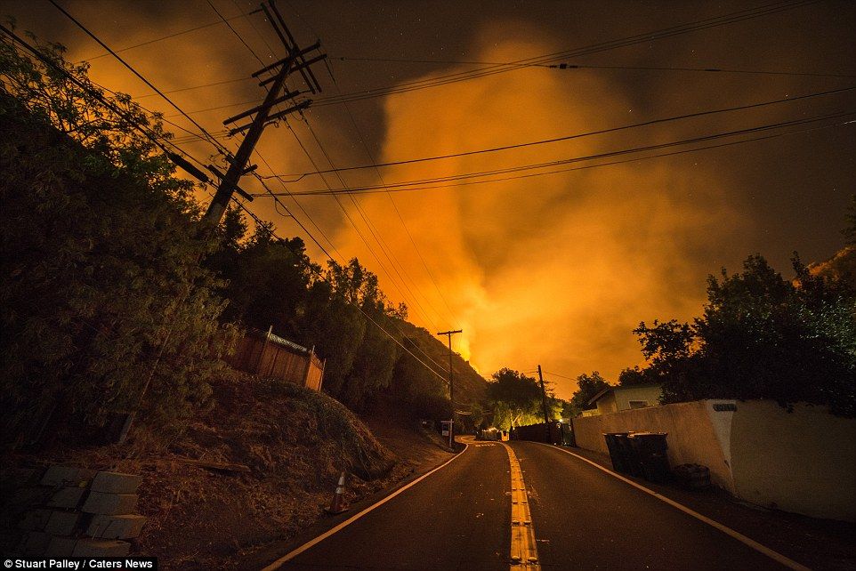 фотографии калифорнийских пожаров 2