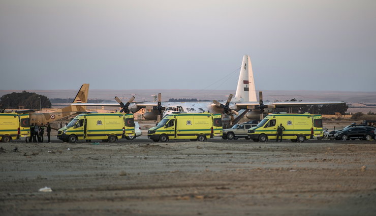 фотографии разбившегося самолета на Синайском полуострове-25