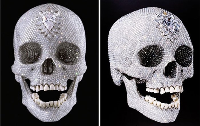 10. Алмазный череп - $ 100 млн. Дэмьена Херста. Череп насчитывает 8601 бриллиант и по праву занимает первое место в нашем списке самых дорогих и бесполезных вещей. 
