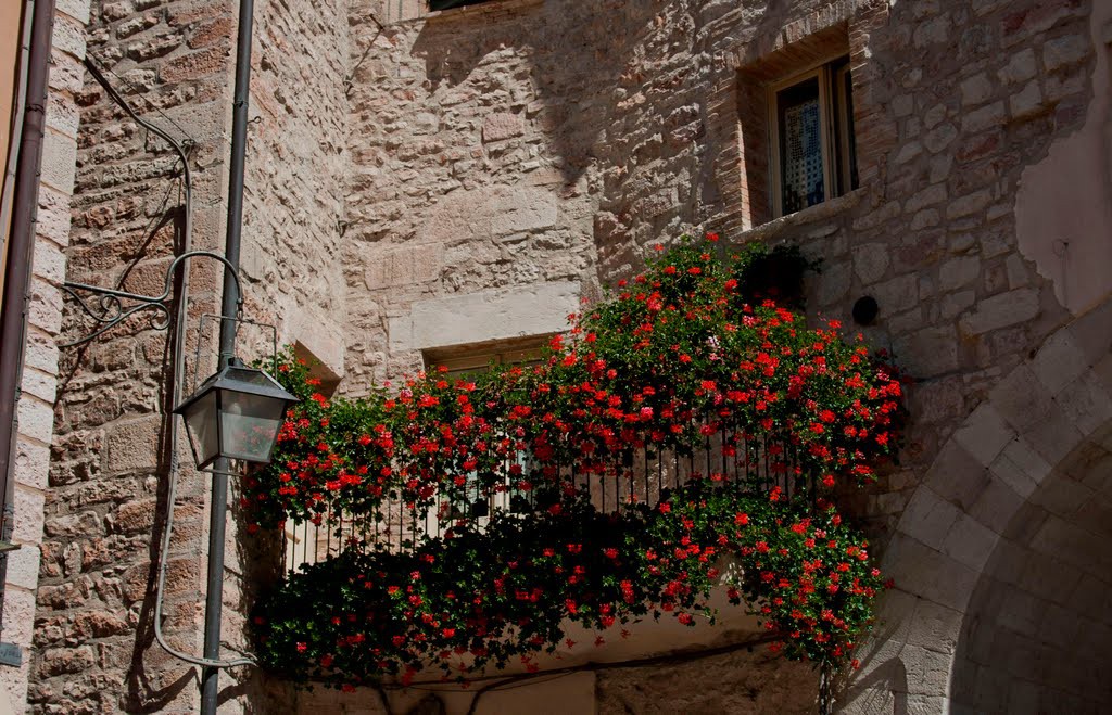 16. Балкон в Виссо, коммуна в Италии, провинция Мачерата.