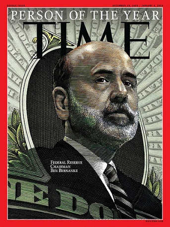 7. В 2009 году Человеком года стал председатель Федеральной резервной системы Бен Бернанке. Журнал отметил заслуги Бернанке по борьбе с последствиями кризиса.