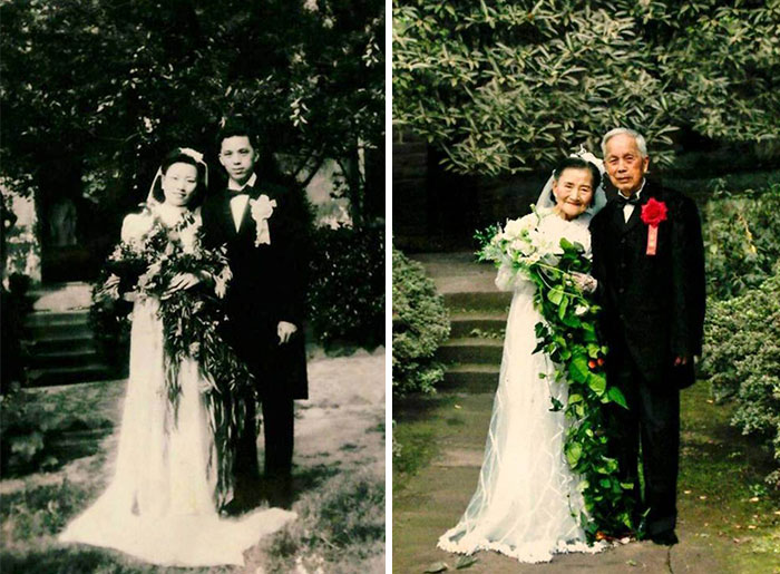 1. Цао Юэхуа и Ван Дейи поженились в 1945 году.