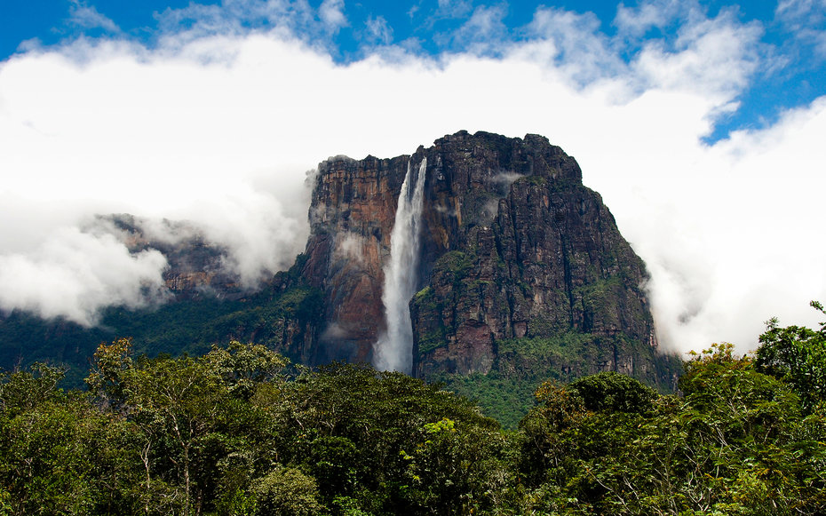 10. Вверх – водопад Анхель, Венесуэла.
