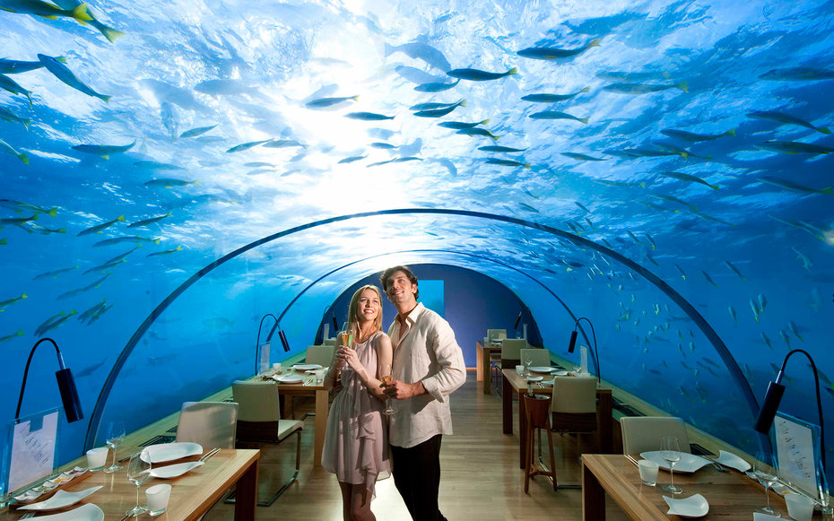 1. Ресторан Ithaa Undersea, Мальдивские острова.