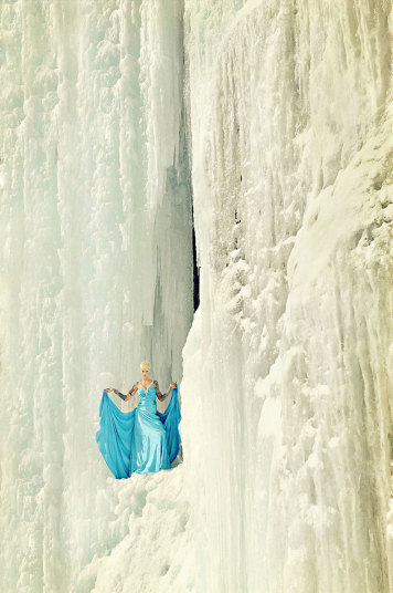 9. Фотосессия в ледяной пещере штата Нью-Гемпшир.
