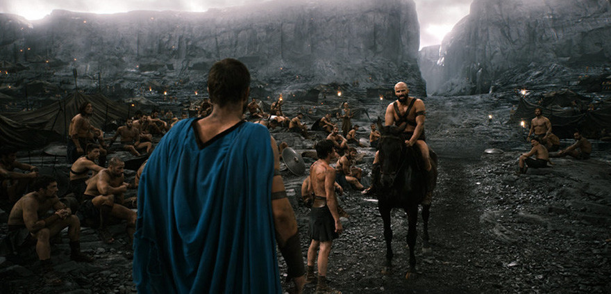 300 спартанцев: Расцвет империи - на экране.