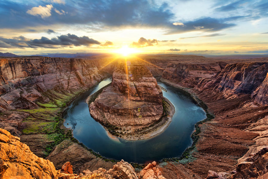 3. Подкова реки Колорадо, Аризона, США.