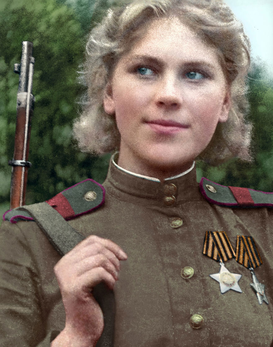 3. Советский снайпер Роза Шанина.