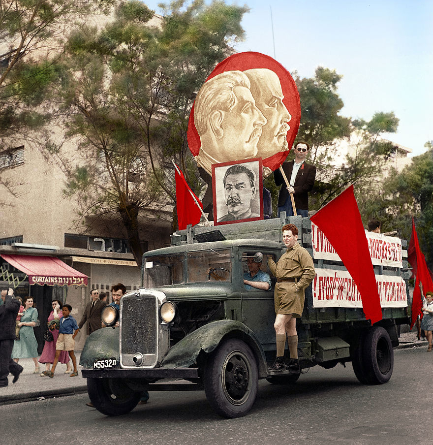 53. Парад в Тель-Авиве, 1947 год.