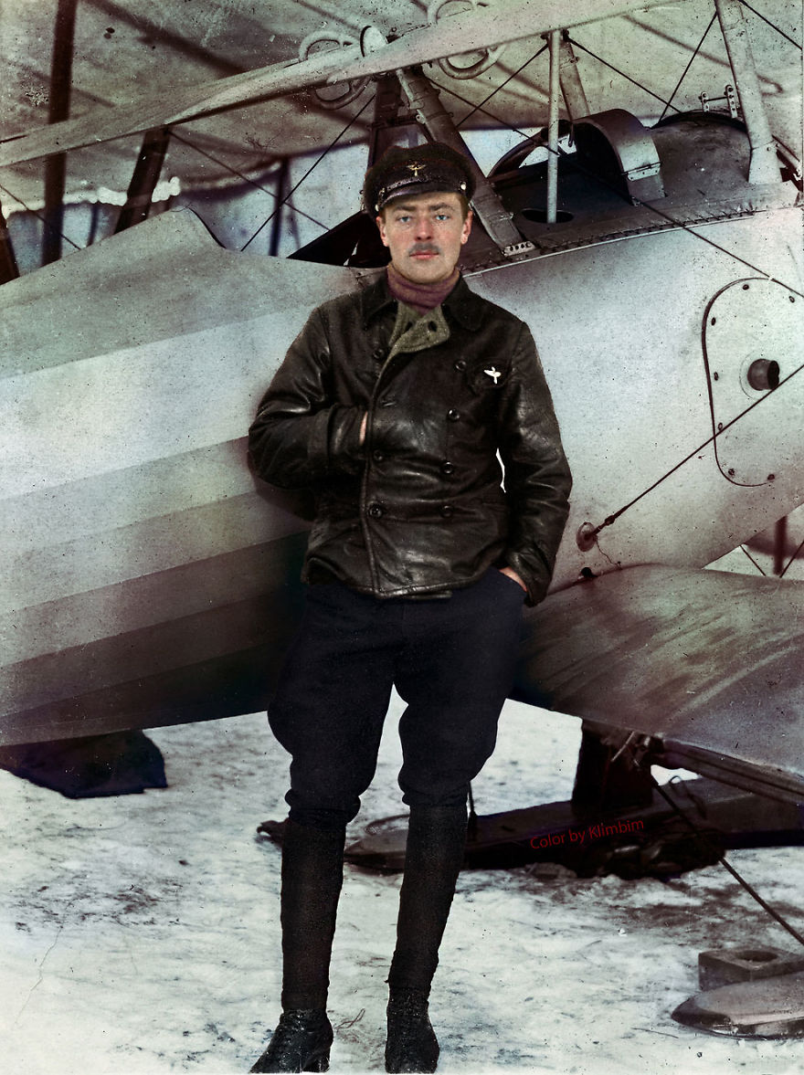 63. Российский пилот, Первая мировая война, 1918 год.