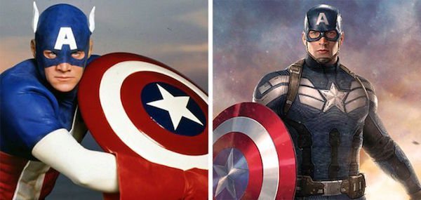 5. Капитан Америка 1990 и 2016.