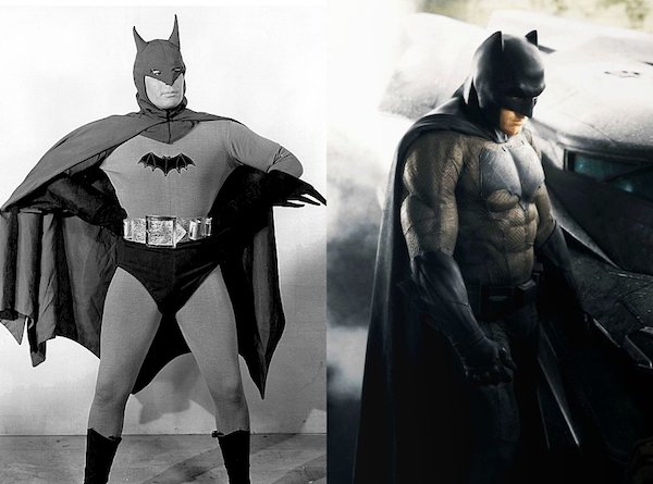 7. Бэтмен 1943 и 2016.