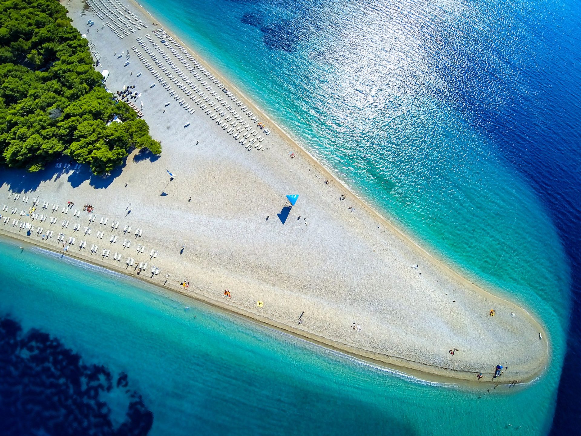 6. Пляж Золотой Рог, остров Брач, Хорватия.