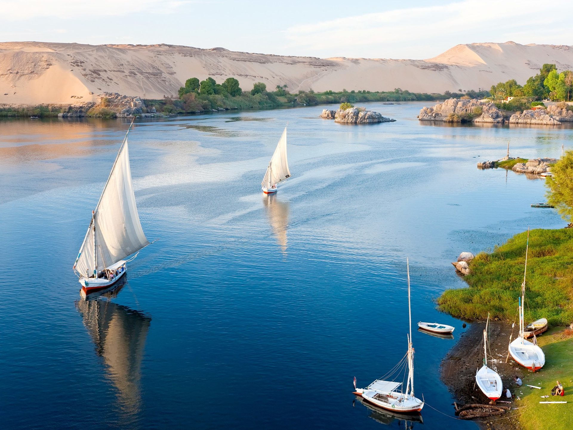 5. Река Нил, Асуан, Египет.