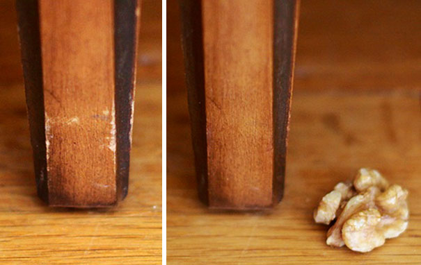 19. При помощи грецких орехов можно реставрировать потертости на деревянной мебели.