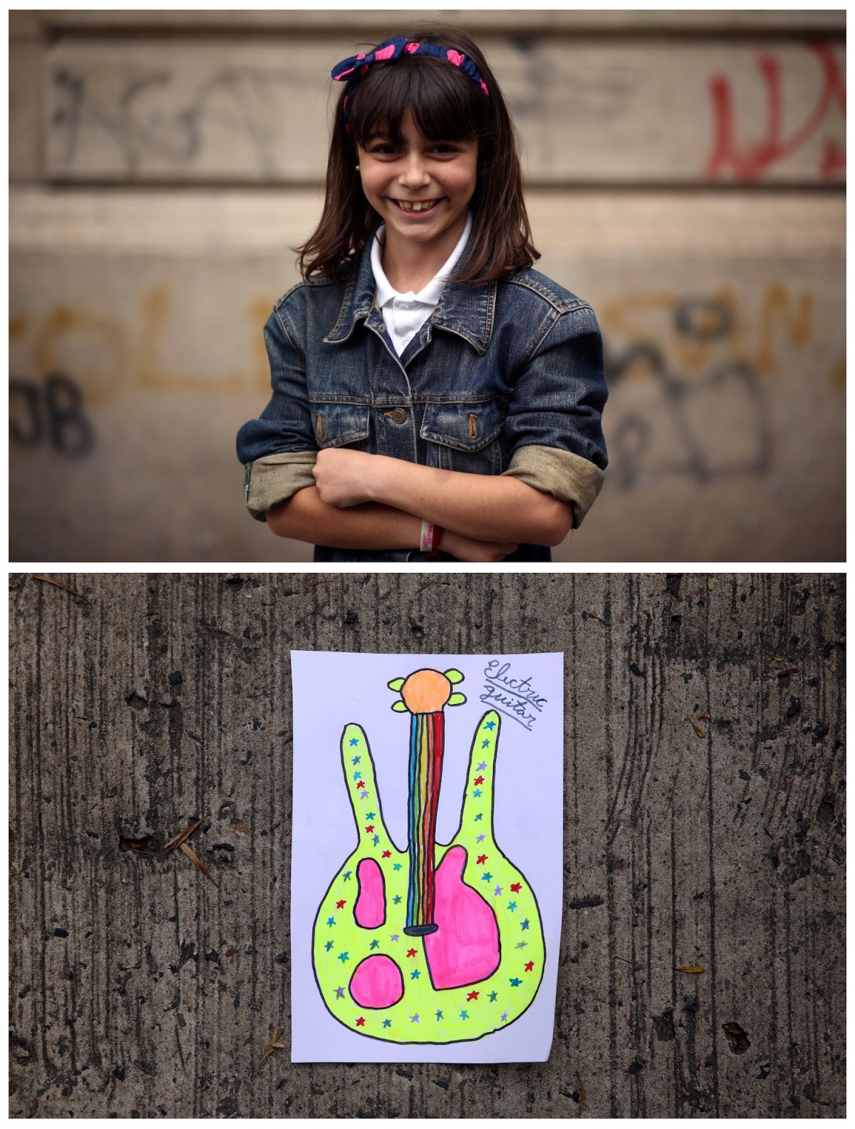 13. Морена из Буэнос-Айреса мечтает о гитаре, так как любит музыку.