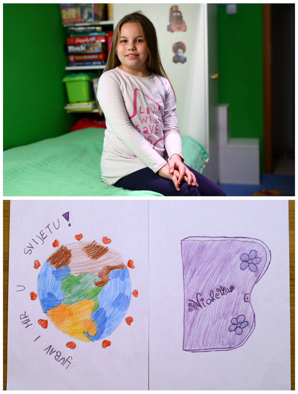 14. Восьмилетняя Дора из Хорватии мечтает о любви и мире во всем мире. А еще она хотела бы получить дневник.