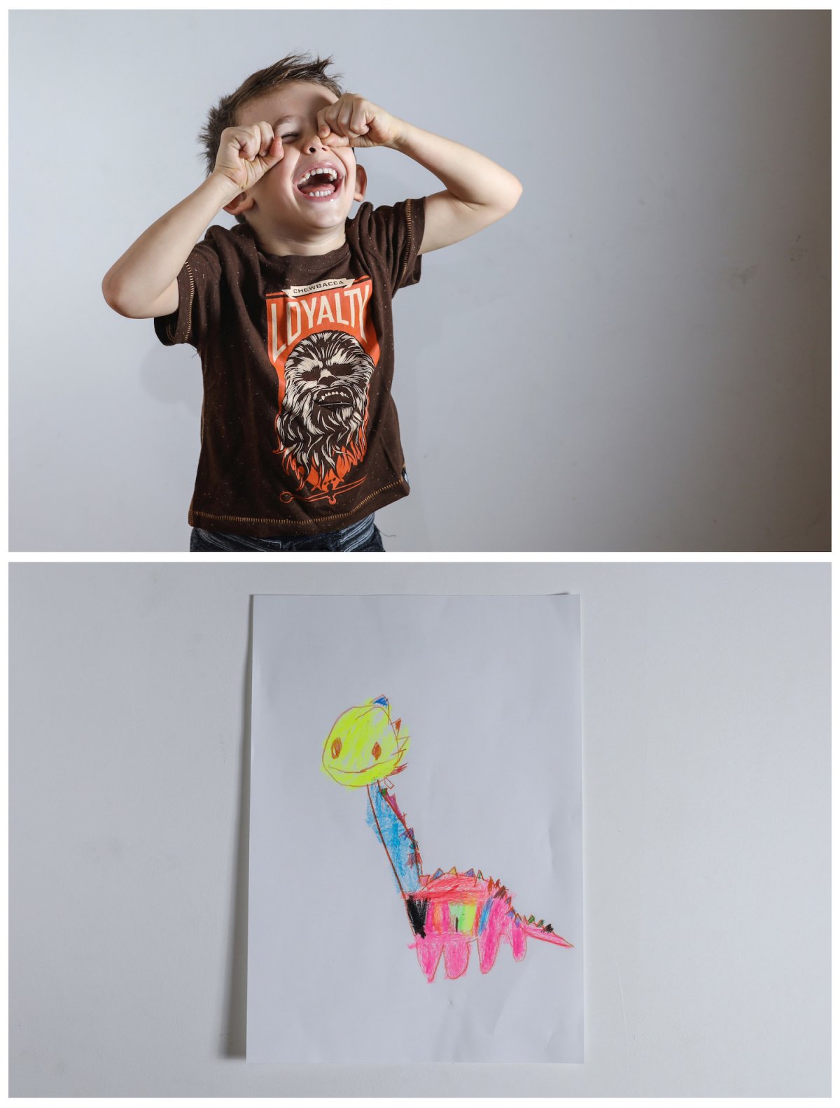 2. Четырехлетний Макс из Белграда хотел бы получить в подарок игрушечного динозавра.