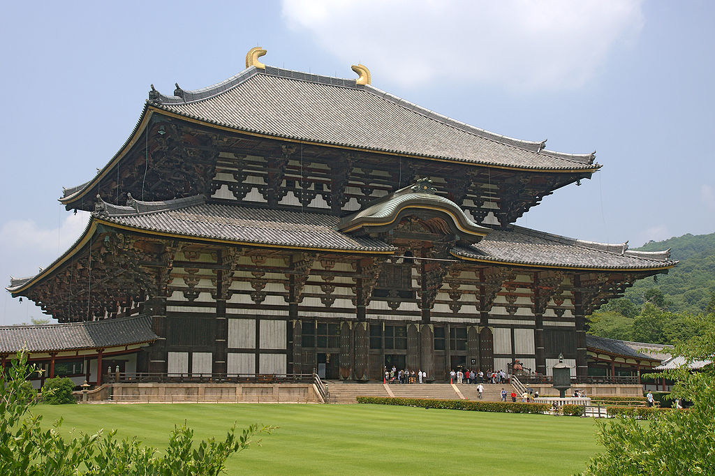 15. Храм Тодай-дзи – самое большое деревянное здание. Нара, Япония.
