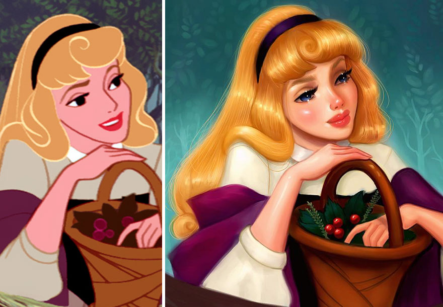 repainted disney princesses isabelle6 - Иллюстратор создает реалистичных диснеевских принцесс