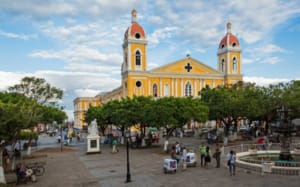 Cathedral and main plaza, Granada, Nicaragua