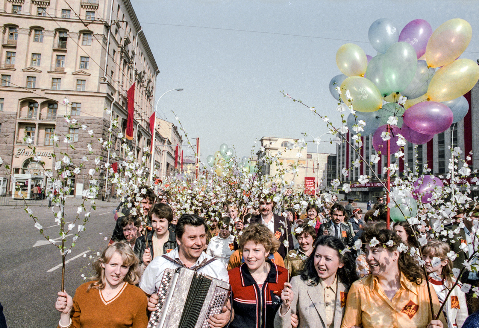 Первомайская демонстрация 1980