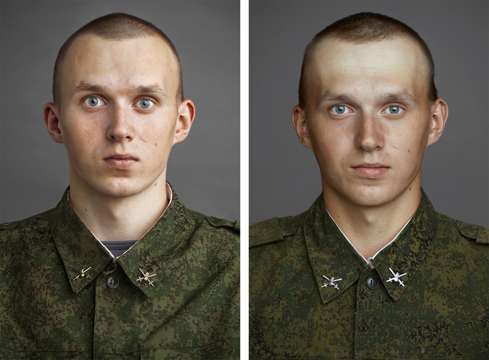 Лица людей до и после армии