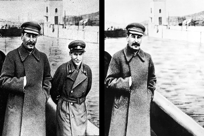 18. Иосиф Сталин использовал «Фотошоп» еще до своего существования.