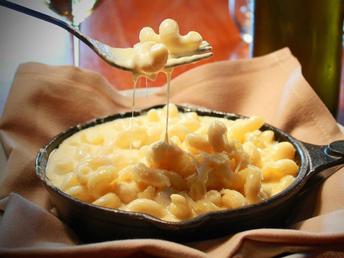 7. Макароны с сыром - это классическое американское вегетарианское блюдо.