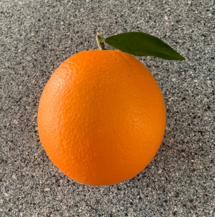 5. «Апельсин идеальной формы от нашего апельсинового дерева».