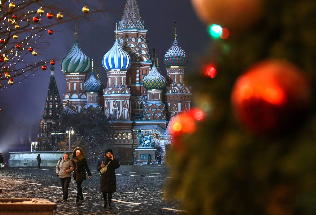 Москва новый год на красной площади
