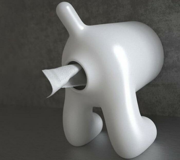 2. Держатель для туалетной бумаги или бумажных полотенец D.Dog заставит улыбнуться каждого, кто им воспользуется.
