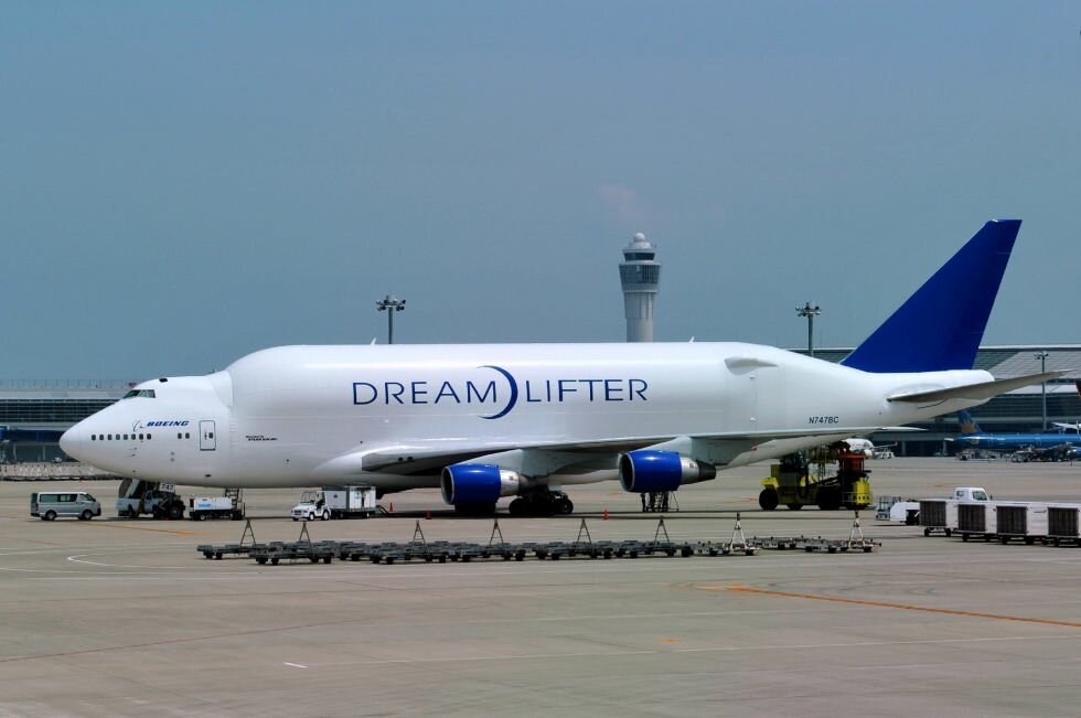 2. Boeing 747 Dreamlifter.