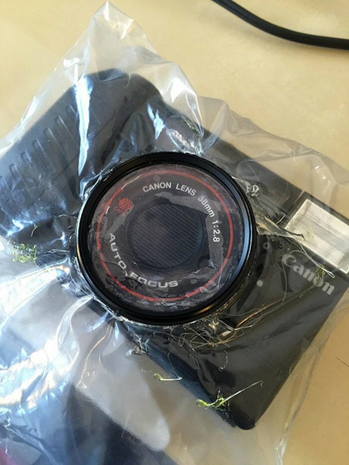 2. Фотограф купил дешевый пленочный фотоаппарат Canon Sure за $1 и фотопленку Fujifilm SUPERIA 400, отложил в сторону свою дорогую камеру и в течении месяца снимал только этим дешевым фотоаппаратом.